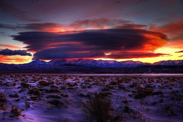 Lenticular Clouds at Sunrise