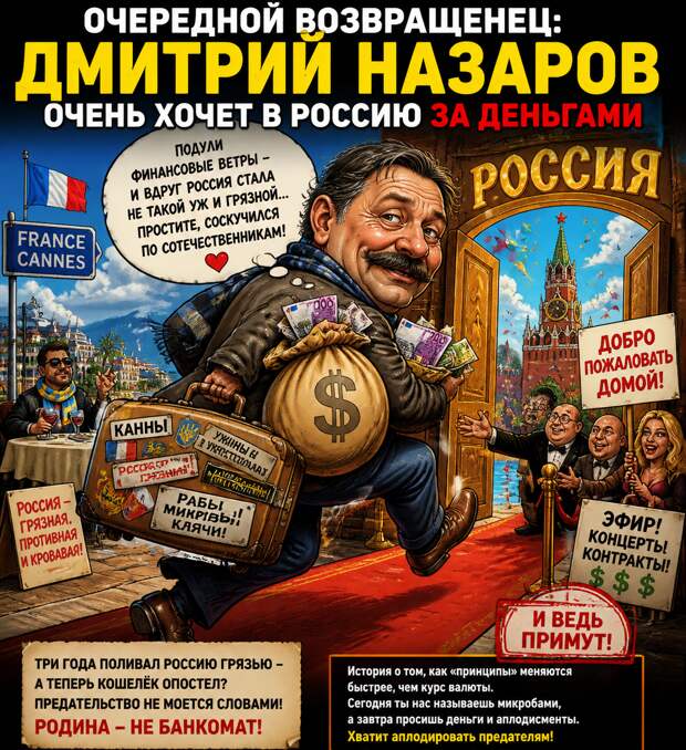 «Очередной возвращенец»: У актера Дмитрия Назарова настали финансовые проблемы — хочет в Россию. И ведь примут
