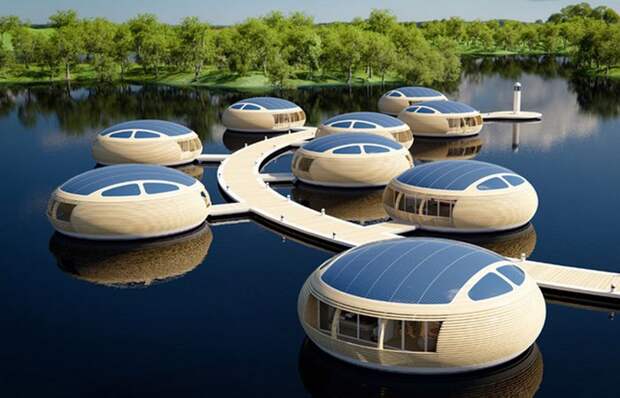 Архитектурные проекты, которые позволят людям жить на воде