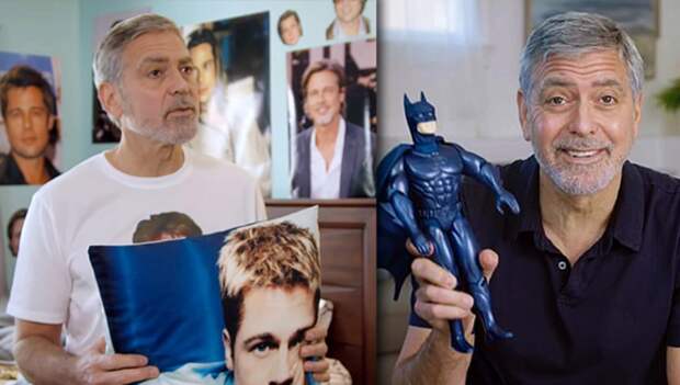 George Clooney Is The Worst Roommate Brad Pitt Fan In Charity Video