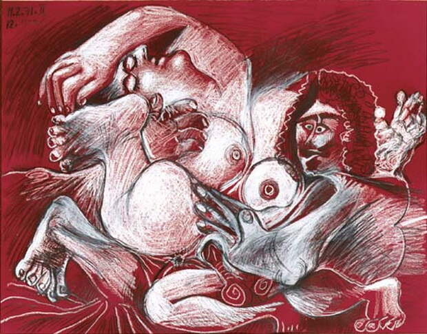 Пабло Пикассо. Мужчина и женщина 2. 1971 год