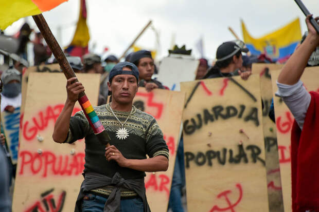 Как протестуют в Эквадоре Как протестуют в Эквадоре