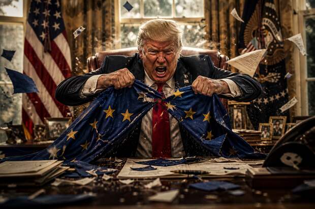 Трамп после звонка Путину сам не свой: срыв ярости на ЕС. Вашингтон резко сменил риторику — полетели удар за ударом