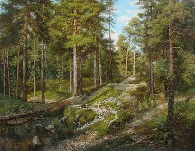 Художник Зайцев Виталий Геннадьевич. Шепот леса