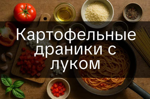 Картофельные драники с луком