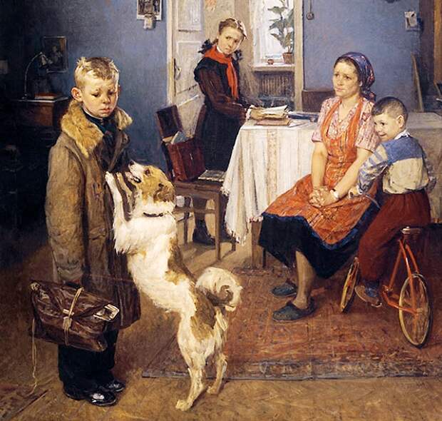 Опять двойка. Ф. Решетников, 1952 год. | Фото: oblgazeta.ru. Опять двойка. Ф. Решетников, 1952 год. | Фото: oblgazeta.ru.