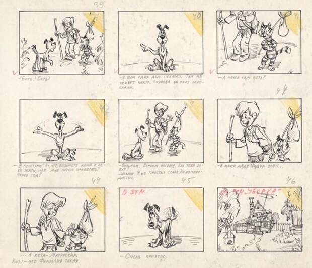 Как выглядели рабочие эскизы к советским мультфильмам Мультипликация, Союзмультфильм, эскиз, СССР, длиннопост