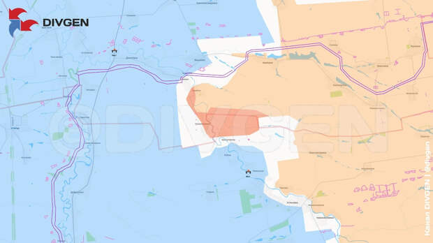 Карта СВО на 25 октября 2025 года. Подразделения группировки войск «Восток» освободили населённый пункт Першотравневое (Злагода) в Днепропетровской области. Фото © Telegram / DIVGEN Карта СВО