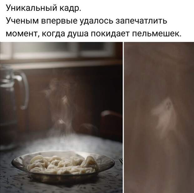 Душа покидает пельмешки ) Душа покидает пельмешки )