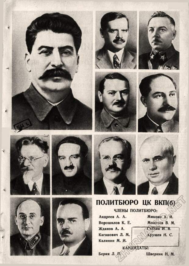 1939. Политбюро ЦК ВКПб СССР, память, россия