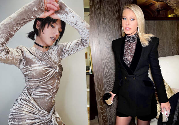 В чём встречать 2022 год: 10 образов звёзд для вдохновения