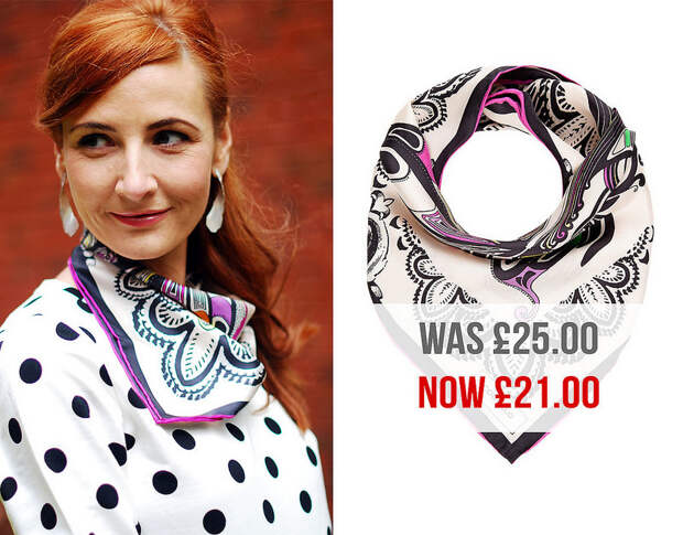 Zalando Codello Patterned Scarf Pink