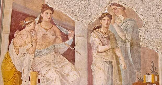 Римлянки на фресках из Геркуланума. I в. н.э.