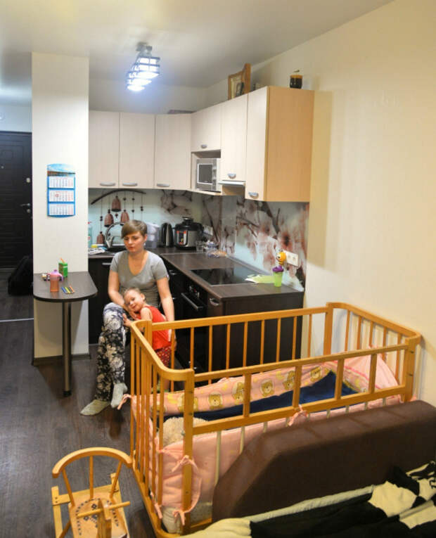 Квартира-студия для семьи с ребенком. | Фото: ru.net.