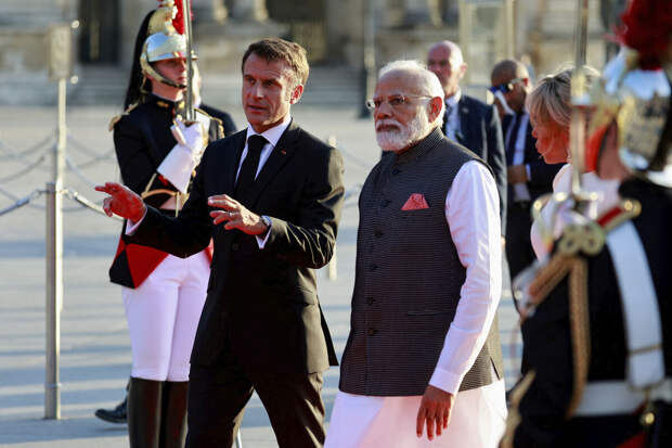 Макрон встретится с Моди в рамках укрепления связей в сфере технологий и обороны