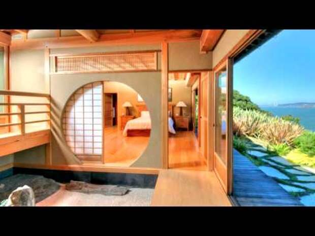 Японский каркас. Видео готового японского дома в Калифорнии