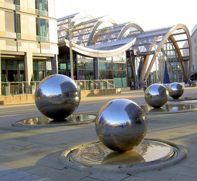 File:Water features and the Winter Gardens Sheffield - geograph.org.uk - 618548.jpg