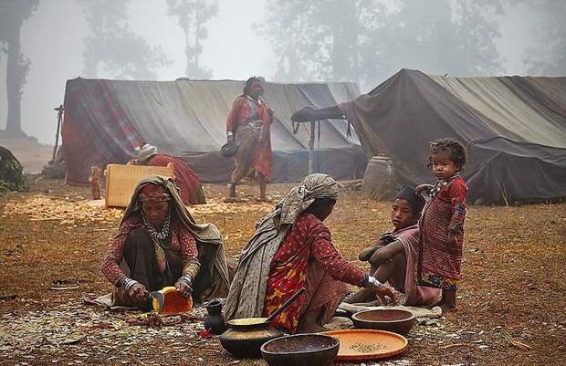 Последние охотники и собиратели: жизнь племени рауте в Непале интересное, непал, племя рауте