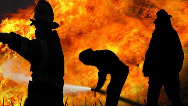 Петербургские спасатели тушат пожар в Петродворцовом районе