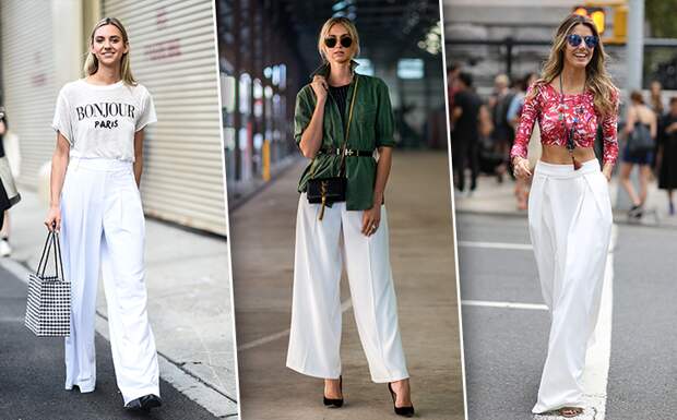 С чем носить белые брюки: 25 неожиданных модных идей для тебя