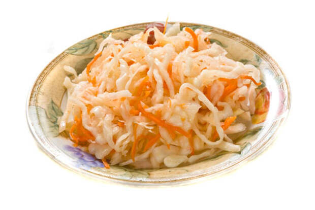 Салат из квашеной капусты с тыквой