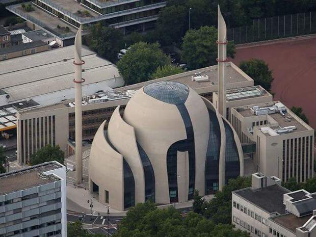 30. Центральная мечеть Кельна, Германия Красивые здания, архитектура, в мире, здания, интересное, красиво, подборка, фото