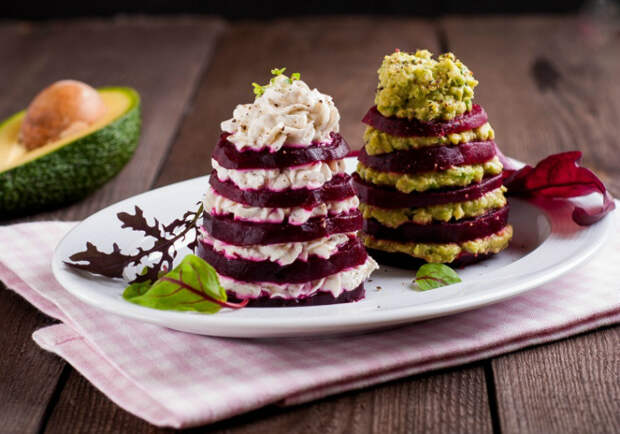 закуска свекольные елочки