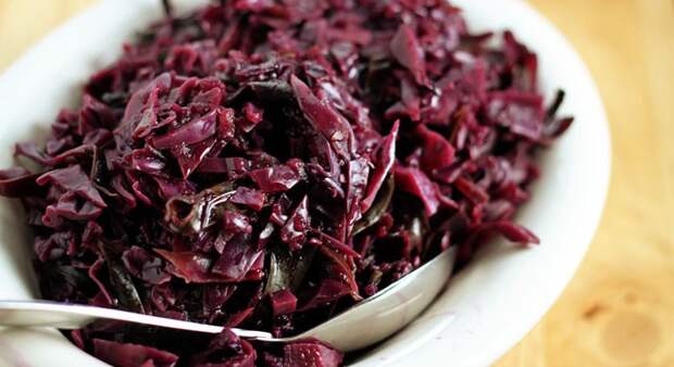 Датская тушеная капутса (вегетарианское блюдо)