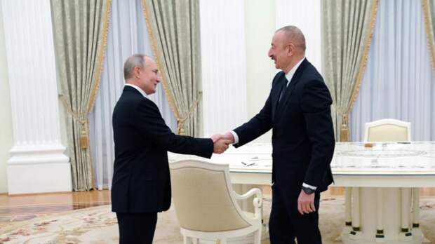 Путин поблагодарил президента Азербайджана Алиева за идеи по развитию Каспийского региона