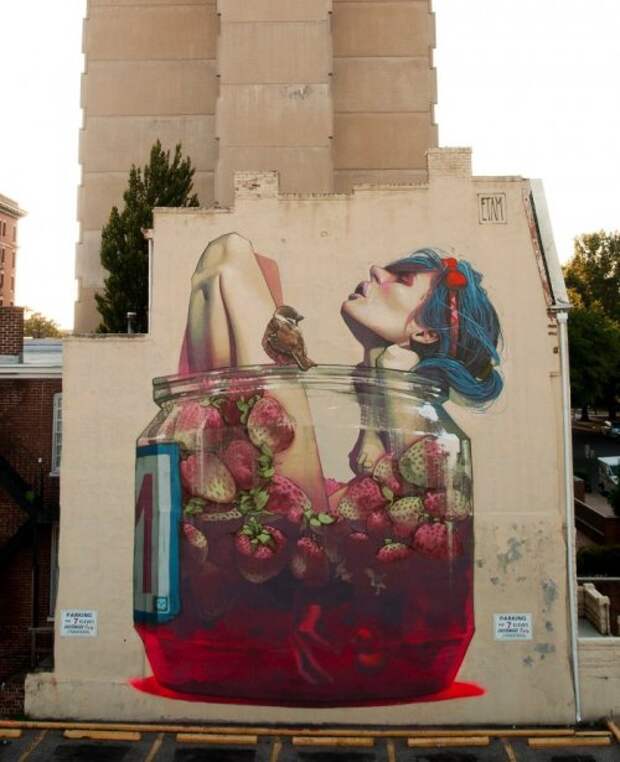 Сюрреалистический стрит-арт польского дуэта Etam Cru (14 фото)