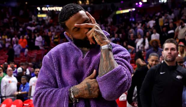 Odell Beckham Jr Lakers game underdog