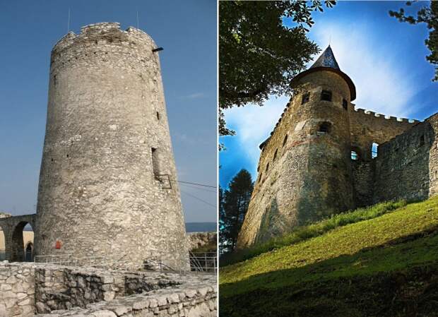 Донжон и оборонительная башня Спишского замкового комплекса (Словения).
