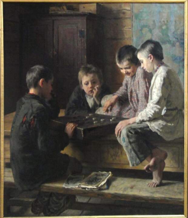 1903_Nikolai_Bogdanov-Belsky_between_lessons