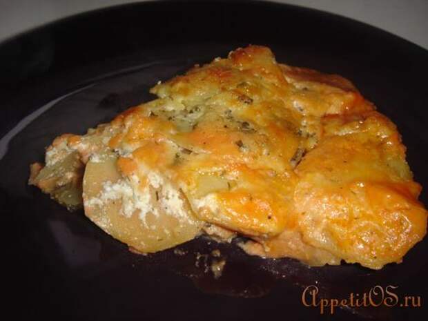 Запеканка с курицей и картофелем