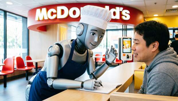 McDonald’s приняла на работу роботов в один из ресторанов в Шанхае