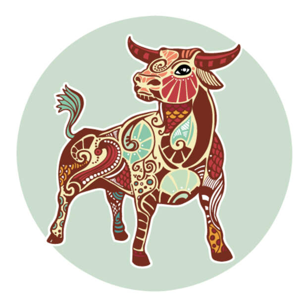 Zodiac signs - Taurus (colored)