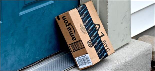 Amazon package on doorstep