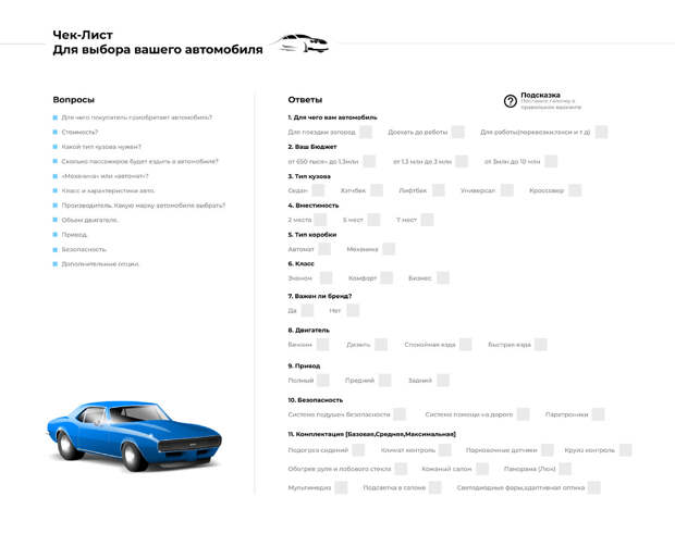 «Как выбрать свой автомобиль».