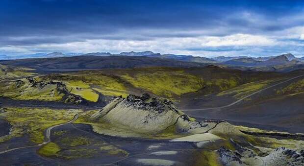 кратер вулкана Лаки, современный вид