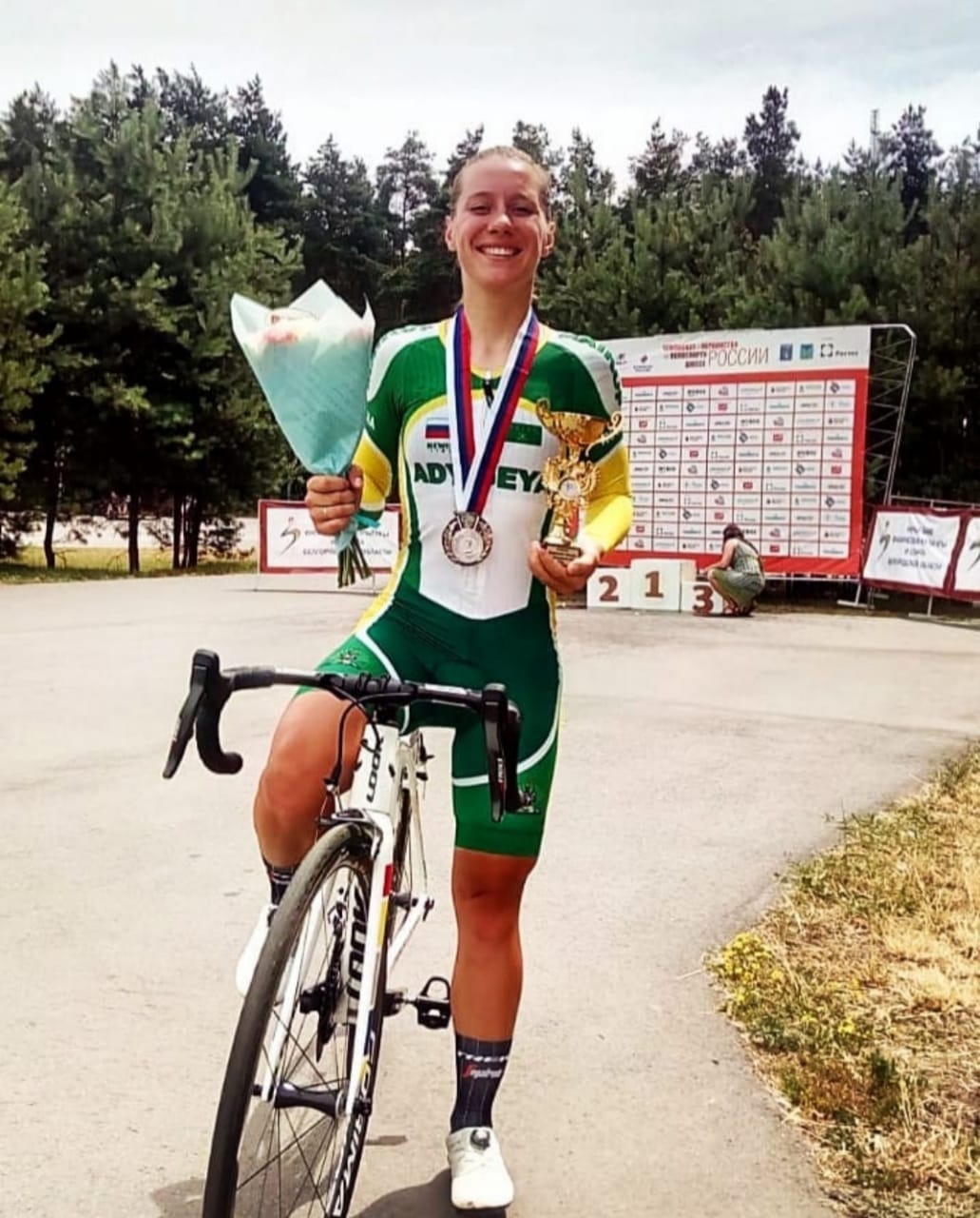 Спортсменка из Адыгеи стала серебряным призером чемпионата России по велоспорту