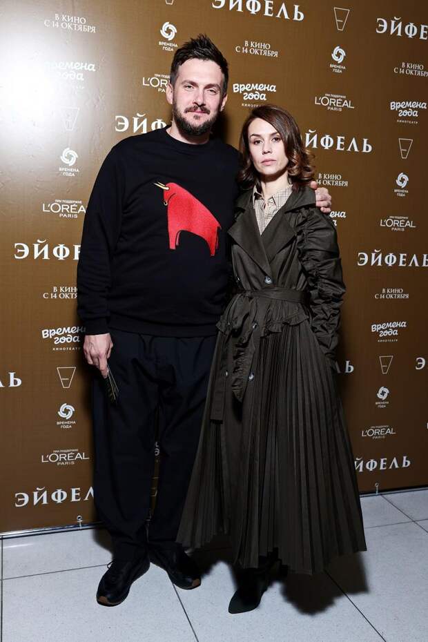 Аверин с женой, Алена Бабенко с мужем, Екатерина Вуличенко и другие на премьере «Эйфеля»