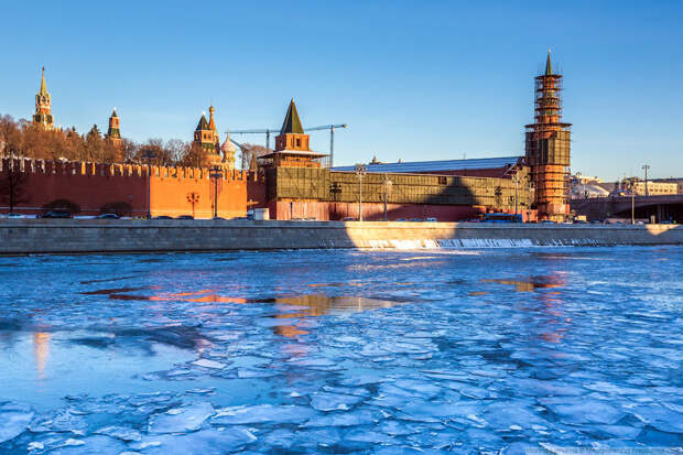 Прогулка по ледяной Москве