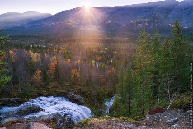 Водопад Красивый, Хибины