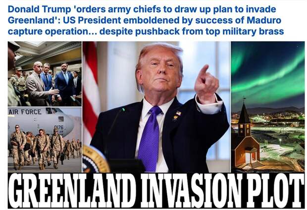 В окружении Трампа обсуждают военное вторжение в Гренландию, утверждаетт The