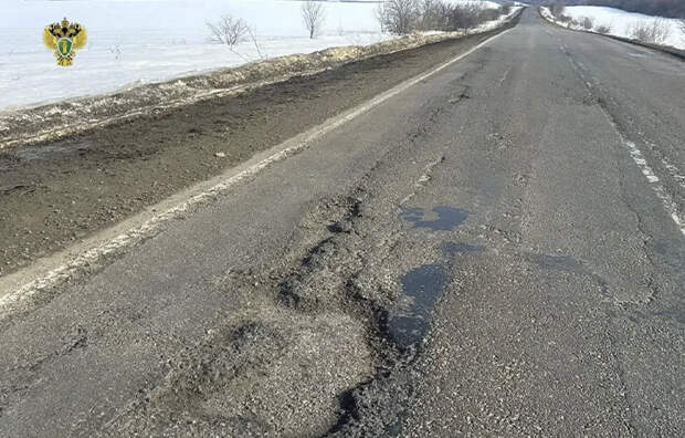 Прокуратура потребовала устранить ямы на трассе М-4 "Дон" в Воловском районе