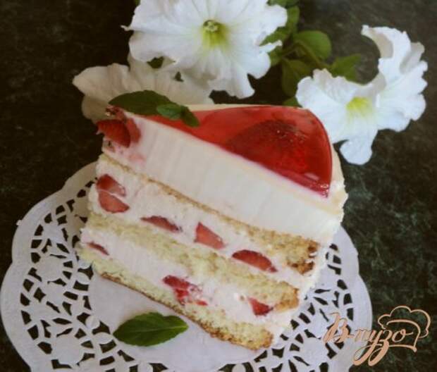 Торт «Красное и белое»
