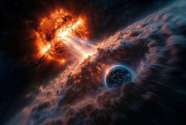 Ученые зафиксировали удар вызвавшего магнитную бурю облака плазмы класса X