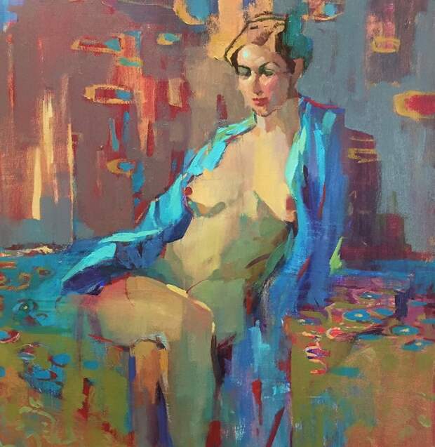 Взрывы цвета на холстах