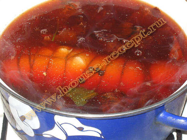 Варим сало в луковой шелухе