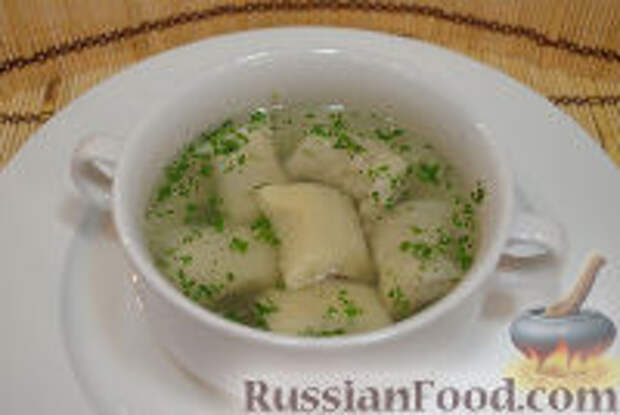 Фото к рецепту: Суп с «ленивыми» пельменями